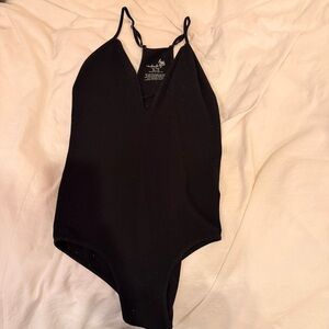 FREE PEOPLE BLACK STRETCHY BODYSUIT